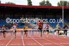 William Sharman (Belgrave) wins the 110 metres hurdles, 2014 Sainsbury's British Championships. Photo: David T. Hewitson/Sports for All Pics